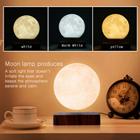 Lampe lunaire à lévitation magnétique HCNT, impression 3D, lampe lunaire flottante pour cadeaux