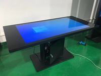 VISIGN 21.5 32 43 49 55英寸交互式触摸屏咖啡游戏智能桌，带安卓4k触摸屏桌轮