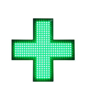 Enseigne de pharmacie en plastique vert résistant aux intempéries pour l'extérieur, enseignes publicitaires pour pharmacie, signalétique LED, croix de pharmacie - Product Image 1