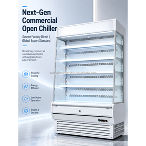 2-meter vertical air curtain cabinet commercial air-cooled frost free fruit and vegetable fresh-keeping <b>refrigerator</b> - Product Image 4