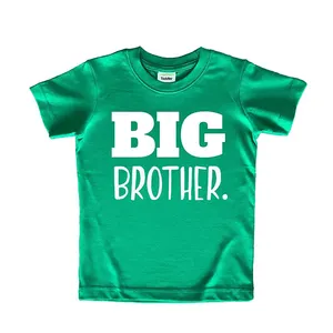 T-shirt d'été à manches courtes pour garçons, en coton, grand frère, pour enfants, offre spéciale