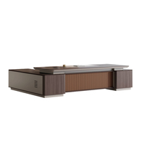 Meubles de bureau de direction modernes et luxueux avec panneaux en bois pour usage commercial