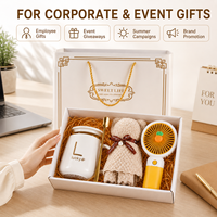 Coffret Cadeau d'Affaires : Panier Cadeau Spa avec Tasse en Céramique, Serviette Douce et Ventilateur Pratique pour Femmes – Idéal pour Événements et Cadeaux Promotionnels