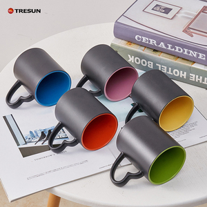 11oz Glossy thăng hoa ma thuật <span class=keywords><strong>Mug</strong></span> với trái tim xử lý gốm truyền nhiệt in ấn drinkware cốc cà phê - Product Image 5