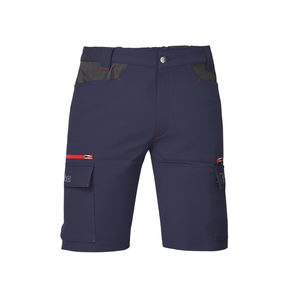 Shorts de travail style Bermuda pour homme, bleu foncé, avec poches cargo - Product Image 2