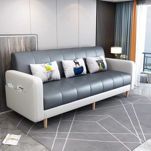 Canapé-lit inclinable moderne personnalisé <span class=keywords><strong>Gary</strong></span> Blue peu encombrant avec accoudoirs rembourrés pour meubles de chambre à coucher et de salon - Product Image 2