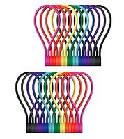 Attaches de câbles magnétiques en silicone réutilisables et détachables JIAEN 18cm 19cm 11cm, organisateur intelligent pour la maison, le bureau et la cuisine
