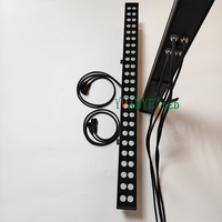 Barres lumineuses murales LED RGBWA intelligentes à puissance réglable, contrôle DMX512/WiFi, résistantes à l'eau IP65, pour extérieur, jardin, ambiance