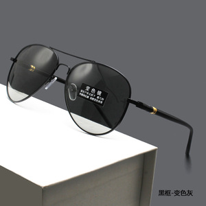 Lunettes de soleil pilote polarisées UV400 ovales à monture intégrale pour homme - Product Image 2