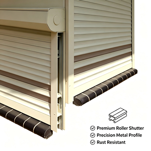 Volet roulant en aluminium sur mesure, monté au mur, pour villa - Product Image 2