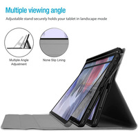 X517 casing Tablet dengan Keyboard, casing Samsung Galaxy Tab A7 Lite 8.7 2021 Pu nirkabel yang dapat dilepas