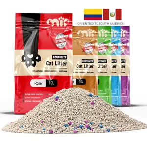 Cat Litter Factory Multi Fragrance Dust-Free Strong Clumping Ball Shaped Arena Para Gatos Kitty Bentonite Cat Litter Cat Sand