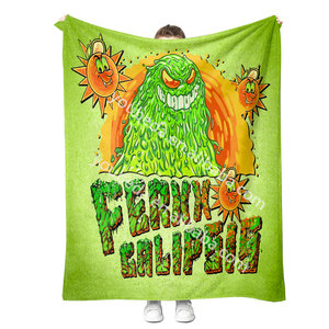Fabricantes personalizados al por mayor Throw Soft Design Famoso cantante <span class=keywords><strong>feid</strong></span> ferxxo ligero fuzzy Cozy Warm throw mantas para mujeres - Product Image 5