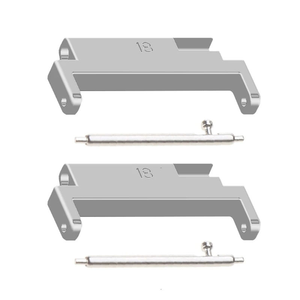 Adattatori per Cinturini Orologio Win-Win in Metallo Nero da 18mm a 22mm a Sgancio Rapido, Compatibili con Orologi - Product Image 1