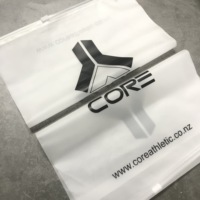 Sacs personnalisés personnalisés à fermeture éclair, pièces, sac d'emballage en plastique pour vêtements, avec Logo, mat, fermeture à glissière