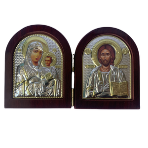 Icona in <span class=keywords><strong>Legno</strong></span> di Gesù, Statue Doppie della Vergine Maria, Decorazioni Religiose per Natale e Pasqua, Regalo per la Chiesa e la Casa - Product Image 2