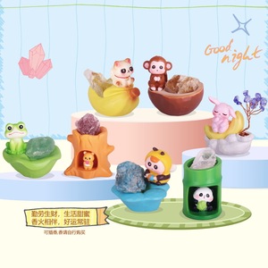 Yu Mo Sweet Dreams Every Night Blind Box Figurines en résine, figurines mignonnes de dessins animés, ornements décoratifs, cadeaux d'anniversaire - Product Image 2