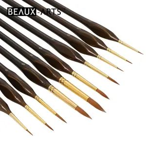 Set <span class=keywords><strong>di</strong></span> <span class=keywords><strong>pennelli</strong></span> <span class=keywords><strong>per</strong></span> pittura in miniatura con dettaglio artista in miniatura Kolinsky Sable Fine 10 pezzi perfetto <span class=keywords><strong>per</strong></span> <span class=keywords><strong>acquerello</strong></span>, olio, acrilico - Product Image 1