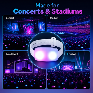 Pulsera LED con Batería AAA y Logotipo Personalizado, Control Remoto, Correa de Silicona para Eventos Corporativos, Estadios y Festivales de Música - Product Image 3