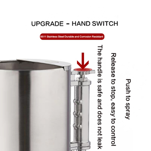 <span class=keywords><strong>Pistolet</strong></span> à <span class=keywords><strong>mortier</strong></span> à alimentation par gravité à large orifice de 3,5 L, 9511A, en alliage d'aluminium, haute performance, usage industriel, pour murs - Product Image 4