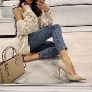 Vente en gros en usine et acceptation de chaussures à talons aiguilles bon marché avec logo personnalisé pour femmes - Product Image 5