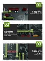 Carte mère de jeu pour PC de bureau, processeur prenant en charge deux processeurs Intel Xeon E5, Intel LGA2011-3, connecteurs X99, DDR3, E-ATX