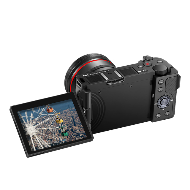 OEM NEW 4K Vlog Camera Compact Mini DSLR with 10X Optical Zoom SD Card & Face Detection for Travel