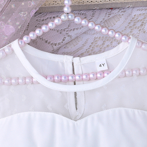 ชุดเดรสเจ้าหญิงสุดหรูสำหรับเด็ก พร้อมลายปักดอกไม้ระบาย ตกแต่งเสื้อแขนสั้น รับผลิตแบบ ODM ลายเรียบ - Product Image 2