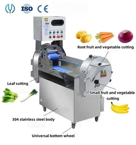 Machine industrielle de découpe de légumes et de fruits, trancheuse-découpeuse multifonctionnelle avec moteur, équipement de transformation alimentaire de haute précision - Product Image 2
