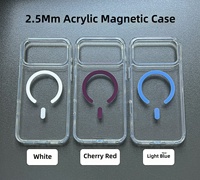 Casing Transparan Akrilik TPU Magnetik 2.5MM Berkualitas Tinggi untuk iPhone 18 17 Pro Max Generasi Baru