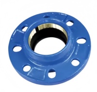 Adaptateur à bride rapide en fonte ductile DN80 FH Factory pour tuyaux PVC/PE avec bague en laiton