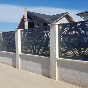 Clôture de jardin en aluminium pour projet américain, revêtement poudré, semi-privée, pour extérieur - Product Image 1