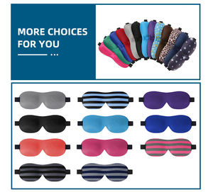 Mascherina per occhi 3 D per dormire con cinturino regolabile riutilizzabile comoda maschera per la cura degli occhi - Product Image 2