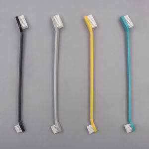 Venta de fábrica, cepillo de dientes de masaje para mascotas de alta calidad, cerdas suaves de <span class=keywords><strong>3</strong></span> lados, mango de plástico de 360 grados, cepillo de dientes para perros para mascotas - Product Image 5