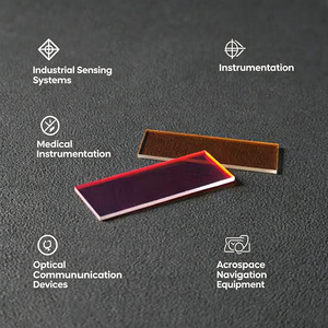 Filtre à longue portée à revêtement dur personnalisé en usine, <span class=keywords><strong>verre</strong></span> infrarouge 600nm/630nm/850nm - Product Image 1