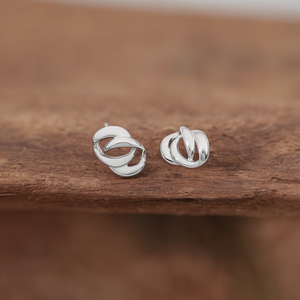 Stud <b>Earrings</b> 316L Stainless Steel PVD Gold Plating Fashion Jewelry Sustainable Resistant Design - Product Image 2