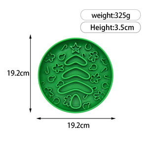 Non-Slip Custom Silicone Dog Lick <b>Mat</b> Pet Slow Food <b>Mat</b> Dog <b>Cat</b> Food Feeding Silicone Bowl - Product Image 3