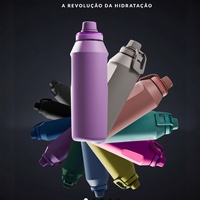 Thermos isotherme à double paroi en acier inoxydable 304, design personnalisé, nouveau modèle, 400 ml/600 ml/800 ml/1000 ml, bouteilles d'eau pour le camping