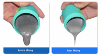 Mélangeur de pâte à souder personnalisé 500g*2 en bidons, grand réservoir, avec moteur et machine à mélanger l'encre de colle rouge