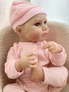 Enfant en bas âge vinyle bébé poupée chambre de bébé ToysDrink et siège de voiture <span class=keywords><strong>singe</strong></span> humide fille noir corps complet nouveau-né poupées <span class=keywords><strong>Reborn</strong></span> - Product Image 4