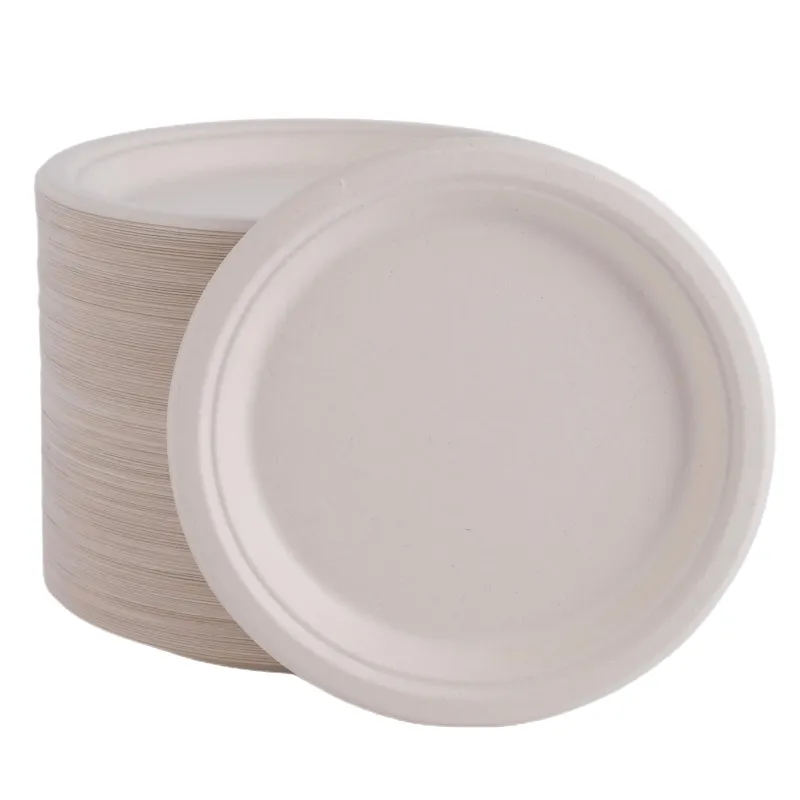 Greaseproof Microwavable Biodegradable food container disposable paper plate