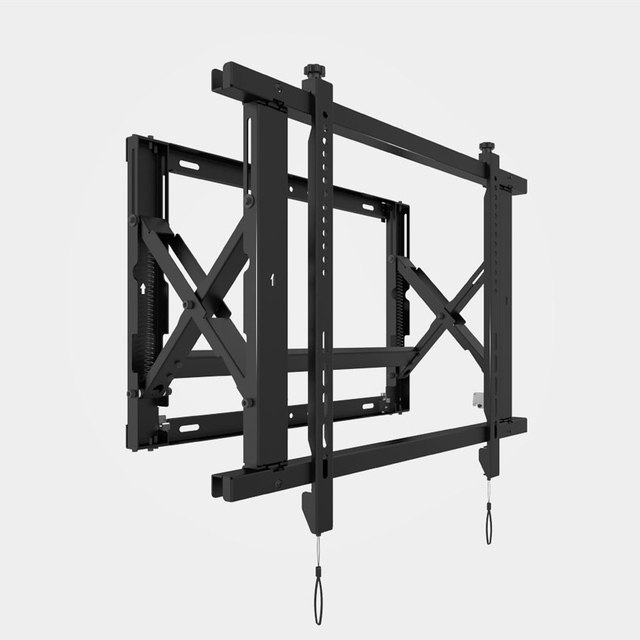 Micro Adjust Pop-Out Video Wall Mount Bracket for LCD TV Splicing Advertising Screen TV Wall Mount Cart