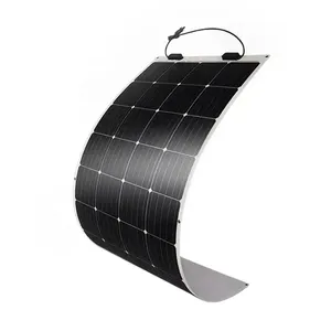 Grande assortimento 100w pannello solare flessibile monocristallino silicone completo kit tetto barca pannelli solari