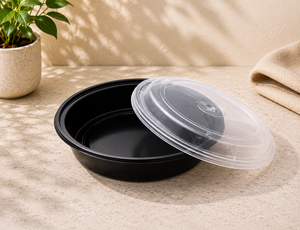 Leak Resistant Disposable PP Plastic Food Containers with Airtight Lids for Meal Prep and <b>Storage</b> - Product Image 1