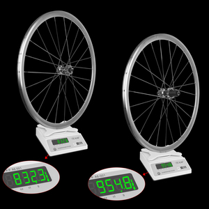 RUJIXU 700C Ruote Bici da <span class=keywords><strong>Corsa</strong></span> Argento con Freno a Disco, Altezza 30mm, Raggi Piatti a Trazione Diretta, in Lega di Alluminio, per <span class=keywords><strong>Copertoncino</strong></span> - Product Image 6