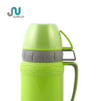 Thermos en verre sous vide 0,6 1,8 L, bouteille de voyage portable avec poignée et 2 tasses, isolation 12-24h, réutilisable