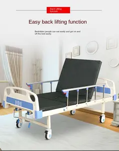 복근 환자 수동 2 기능 간호 침대 홈 케어 용 의료 침대