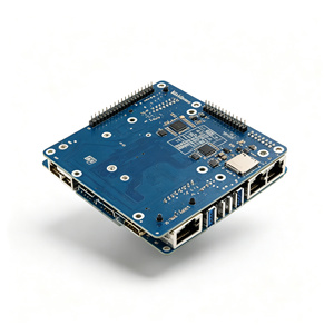 Placa Portadora de Red Dual HT Raspberry Pi CM5 con Puerto Ethernet Gigabit y 2.5G RJ45, Ranura M.2 NVMe SSD, Interfaces MIPI Duales de Alto Rendimiento - Product Image 3