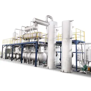 Refinery Distillation Plant Used Black Waste Car Motor Engine Oil Processing Recycling Distillation Refinery Plant For Base Oil