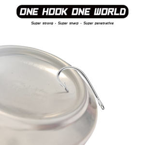 Anzuelos Circulares <span class=keywords><strong>de</strong></span> Alto Carbono para Pesca <span class=keywords><strong>de</strong></span> Altura en Mar, Vástago Extra Largo para Pesca <span class=keywords><strong>de</strong></span> Atún <span class=keywords><strong>de</strong></span> Gran Tamaño al Curricán, Color Blanco - Product Image 6